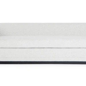 Divano design Gunther 3 posti Tessuto bouclette crema