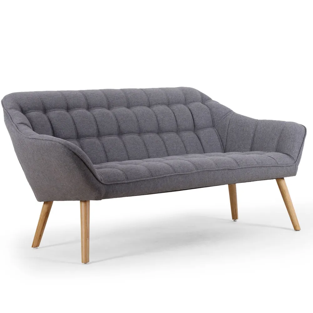 Divano 3 posti scandinavo Zentao grigio chiaro