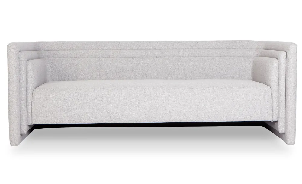 Fredonia Divano contemporaneo cubo 3 posti Tessuto grigio