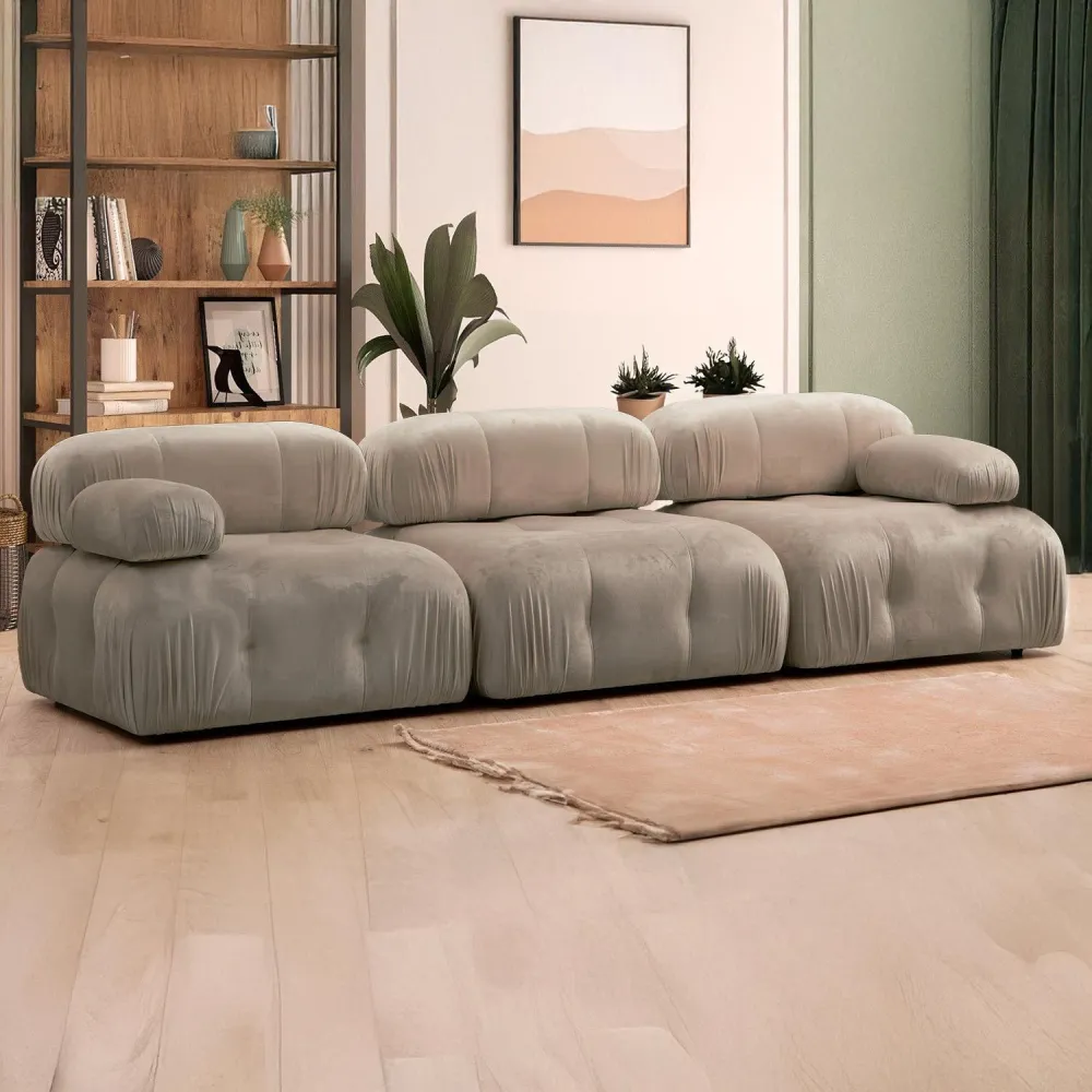 Hollywood Velours Taupe, divano modulare di design
