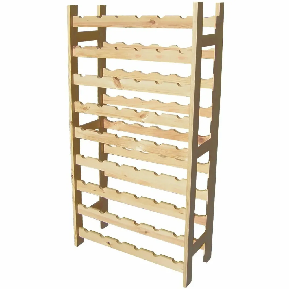 VESTIAMO CASA - Cantinetta legno 54 posti 9 ripiani - h120x63x27 cm