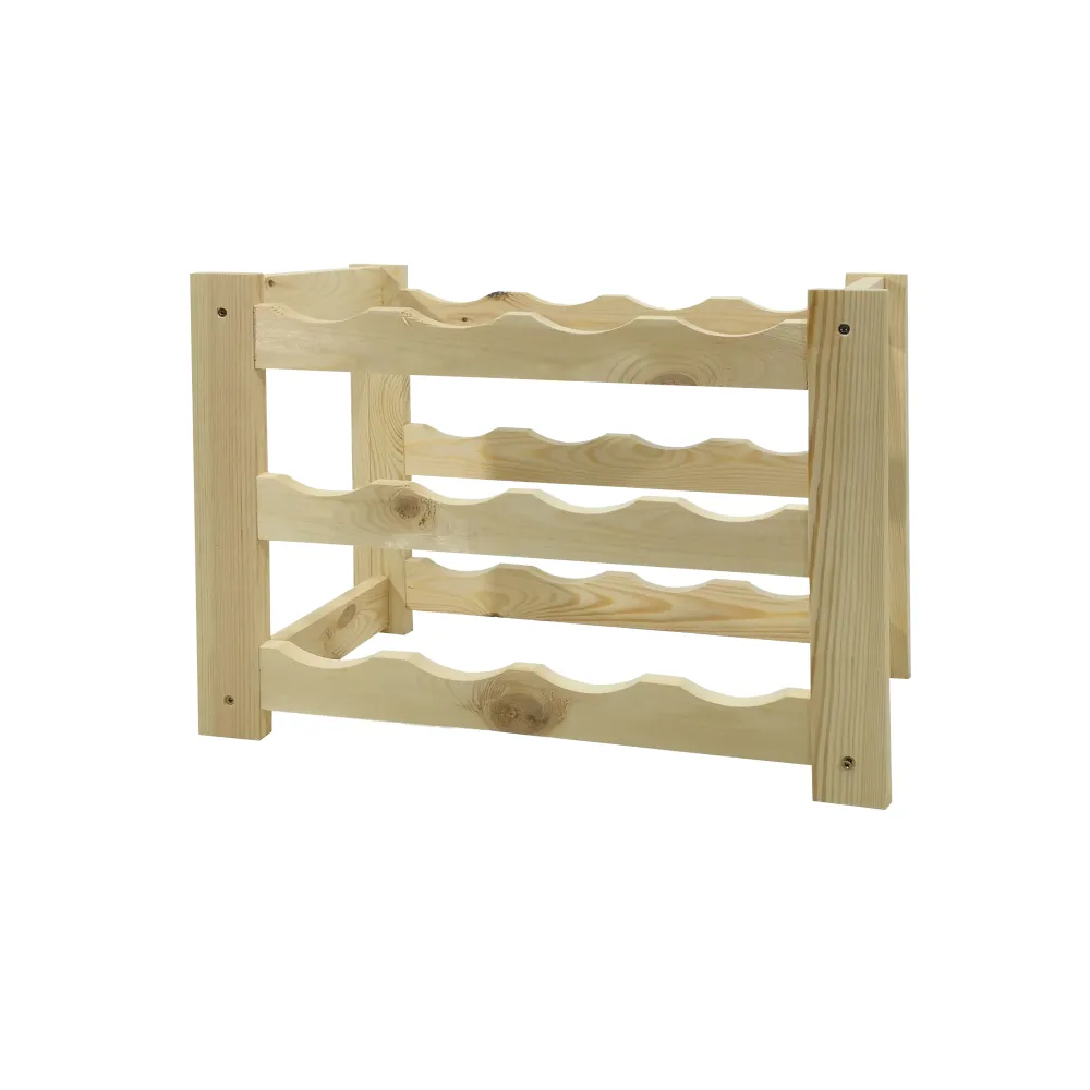 VESTIAMO CASA - Cantinetta Portabottiglie 12 Posti Legno di Pino altezza 46 cm