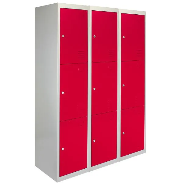 Armadietto Monster 3x 3 porte rosso 23652