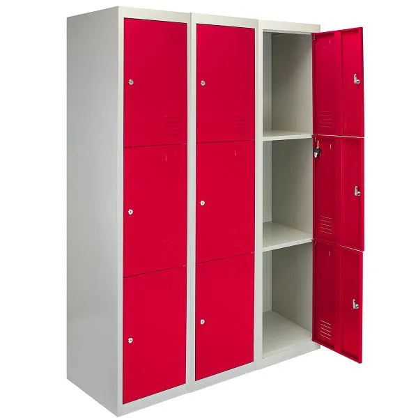Armadietto Monster 3x 3 porte rosso 23652
