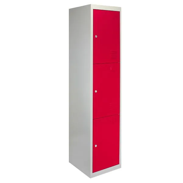 Armadietto Monster 3x 3 porte rosso 23652