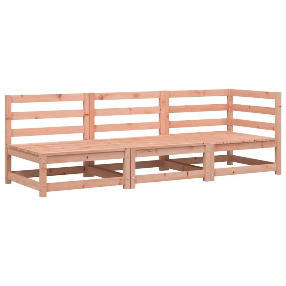 Divano da Giardino 3 Posti Legno Massello di Douglas