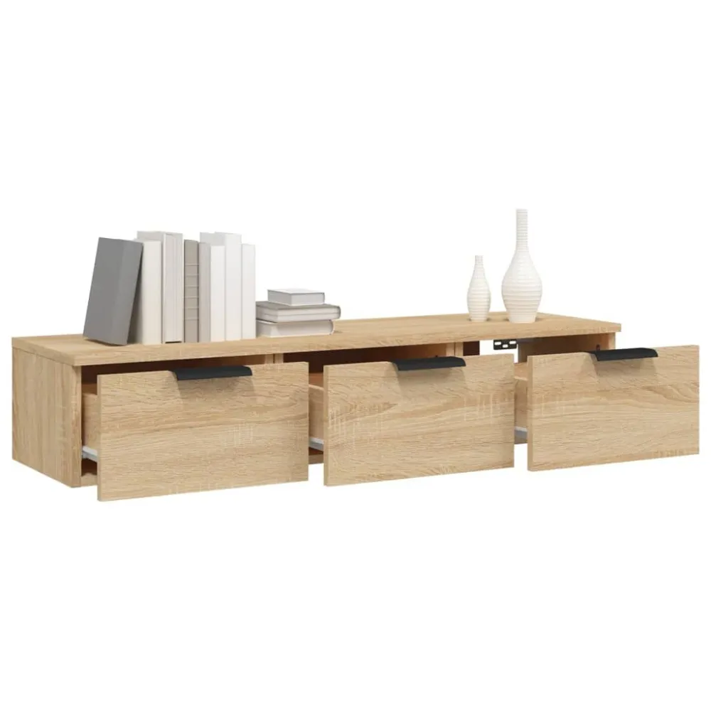 Cuscinetto Lineare Armadietto Muro Rovere Sonoma 102x30x20 Legno Multistrato