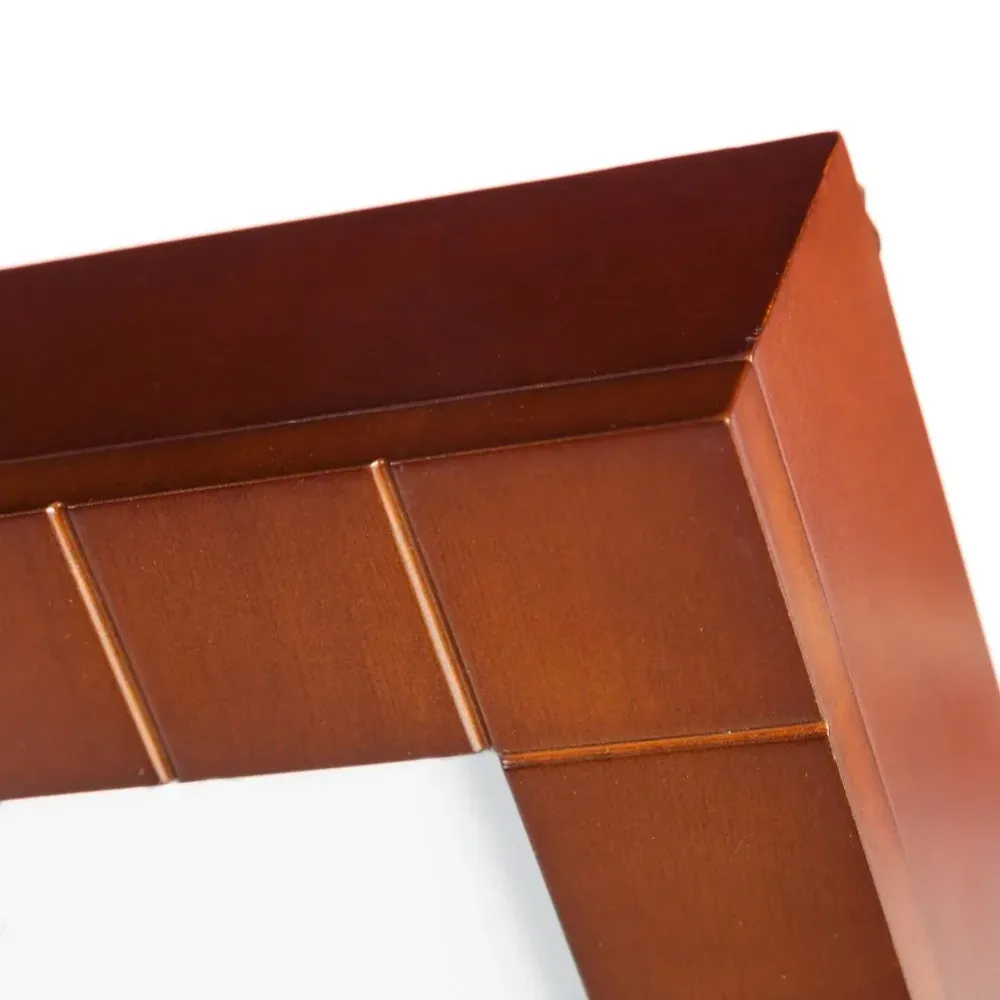 Cassetta Armadietto Portachiavi con Cornice Portafoto 6 Ganci Porta Chiavi Brown