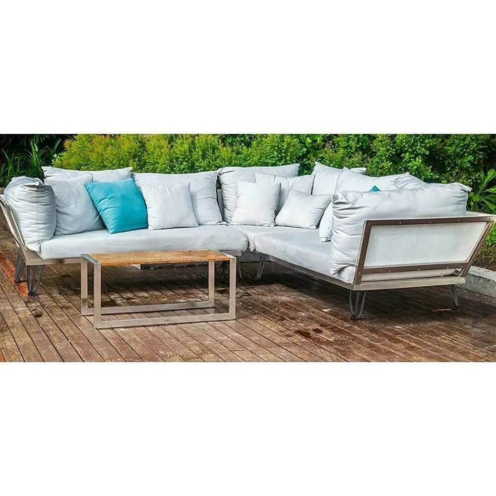 4x Gambe Piedi Tavolo Piedini Mobili Divano 20cm Metallo Design Moderno Grigio