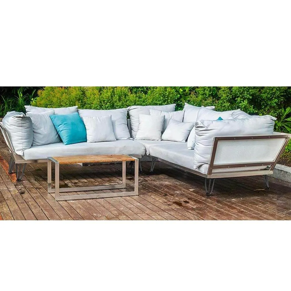 4x Gambe Piedi Tavolo Piedini Mobili Divano 25cm Metallo Design Moderno Grigio