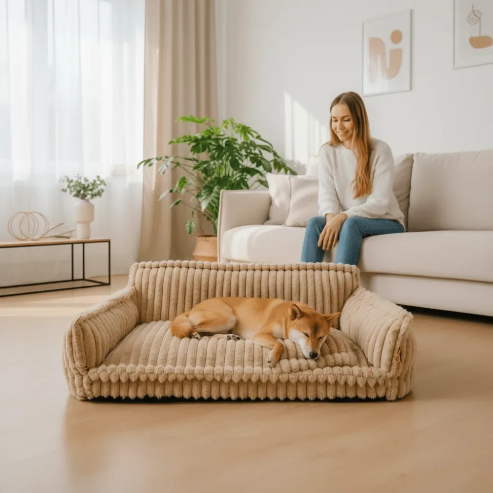 DOGVIA – Divano ortopedico morbido e lavabile per cani e animali domestici Cozey Maison
