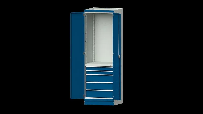 ANKE workbench armadietto base sistema di armadi modulari modello 2410 715 x 720 x 2200 mm RAL 7035/5010 631.031 per Labor...