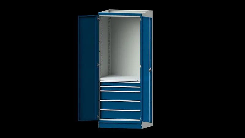 ANKE workbench armadietto base sistema di armadi modulari modello 2410 865 x 720 x 2200 mm RAL 7035/5010 631.131 Capacità...