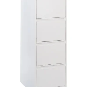 Armadietto metallo bianco 4 cassetti BARITE