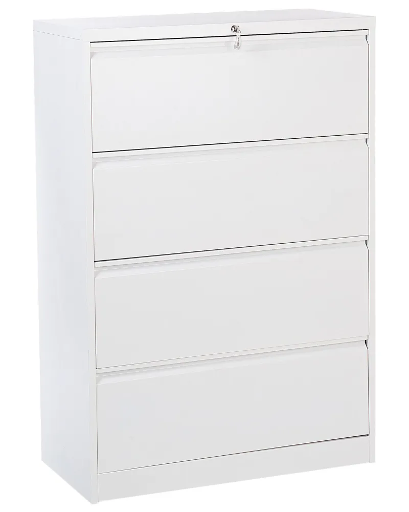 Armadietto metallo bianco 4 cassetti HALITE