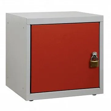 Armadietto portavalori ADB dimensioni corpo LxPxA 400x400x400 mm colore corpo: grigio/rosso RAL 7035/3020 41209
