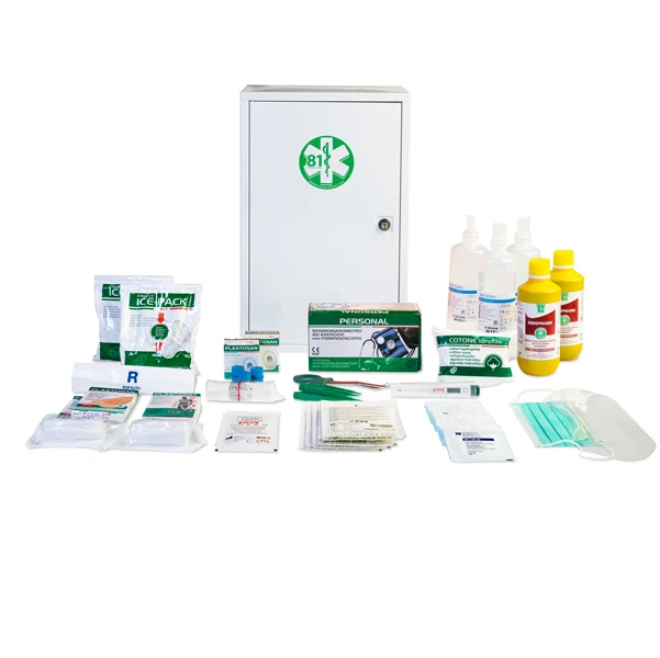 PVS - CPS523 - Armadietto di pronto soccorso 102-M - 46x30x14 cm - metallo - oltre 3 persone - bianco - PVS - 73554 - Conf...