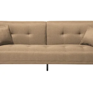 Divano letto attuale 3 posti tessuto beige LUCAN