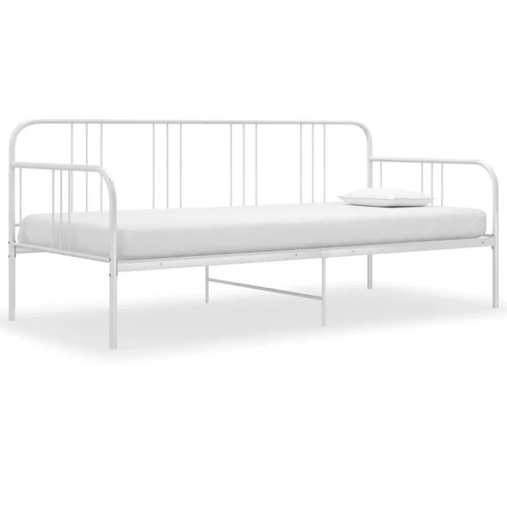 Divano Letto Bianco Metallo 90x200 cm | Consegna Rapida