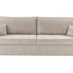 Divano letto con contenitore tessuto beige limpido BLEIK