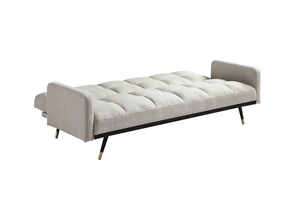 Divano letto 3 posti Tessuto Beige Stile d'epoca ROREMA