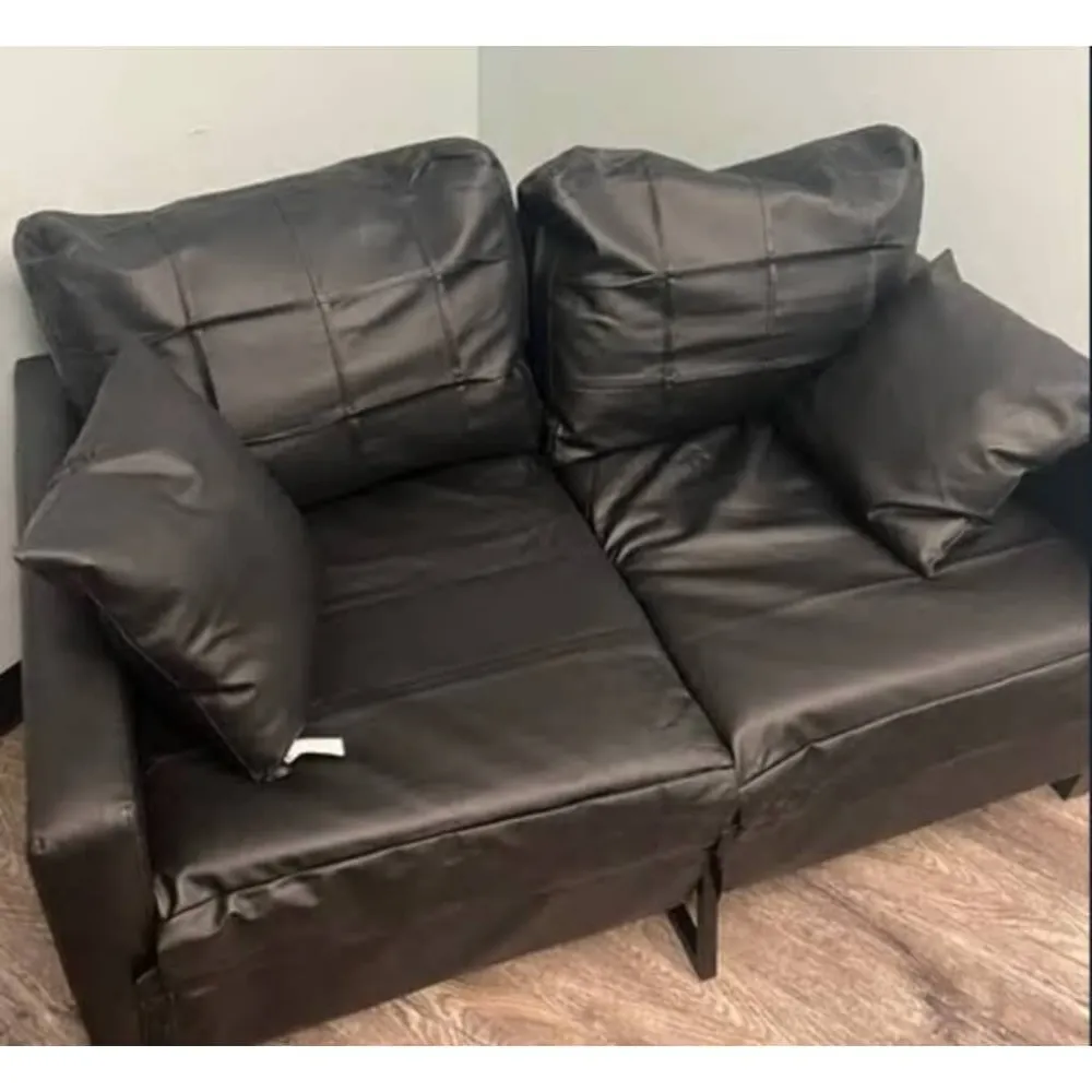 Divano 3 Posti B-Stock Nero 180 cm Tessuto