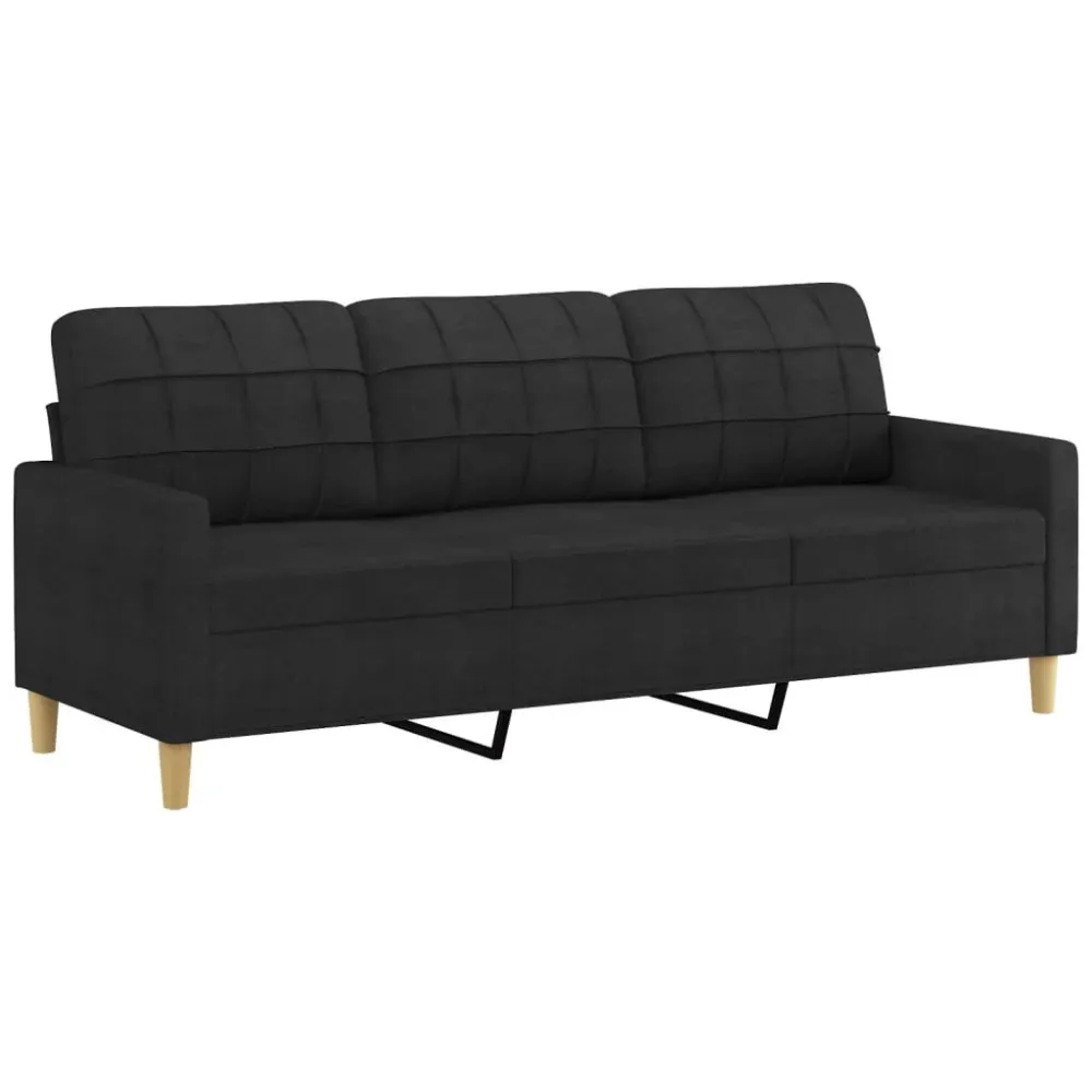 Divano 3 Posti B-Stock Nero 180 cm Tessuto