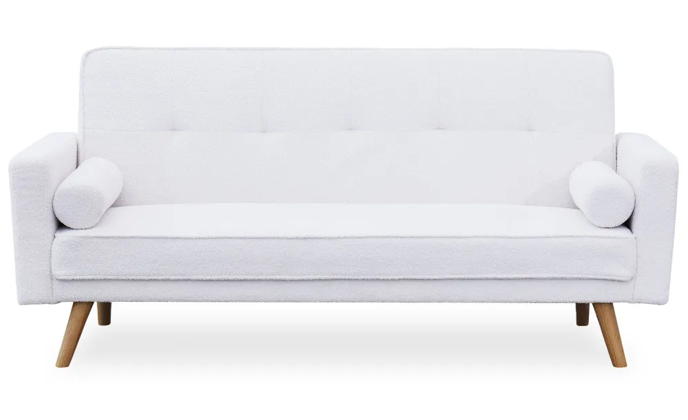 Divano letto scandinavo Slow Fabric Bouclette Crema