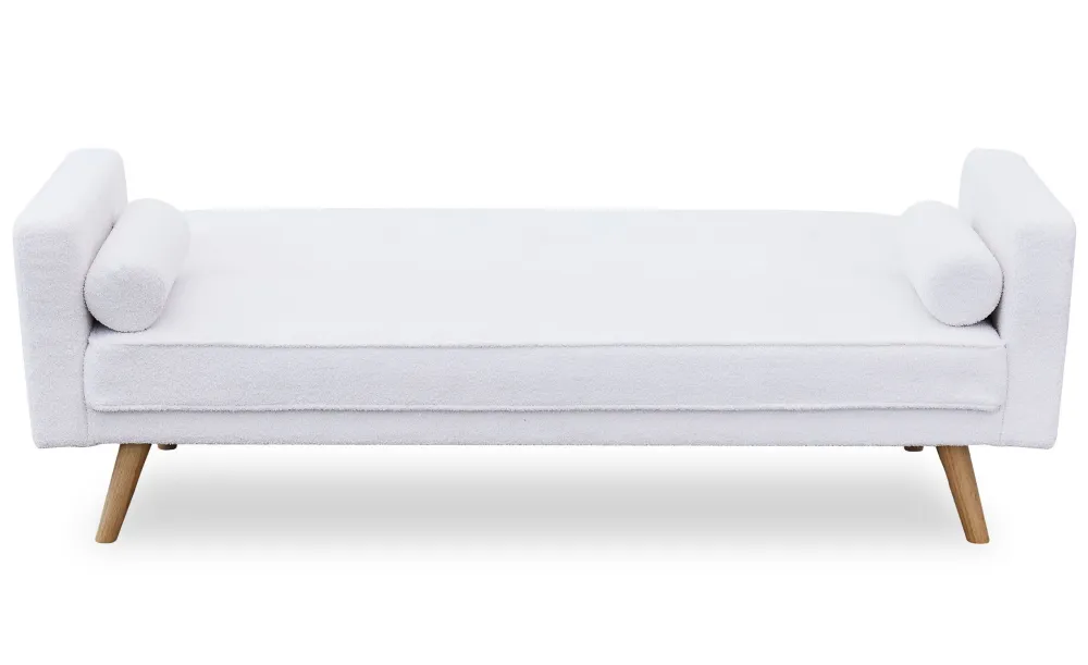 Divano letto scandinavo Slow Fabric Bouclette Crema