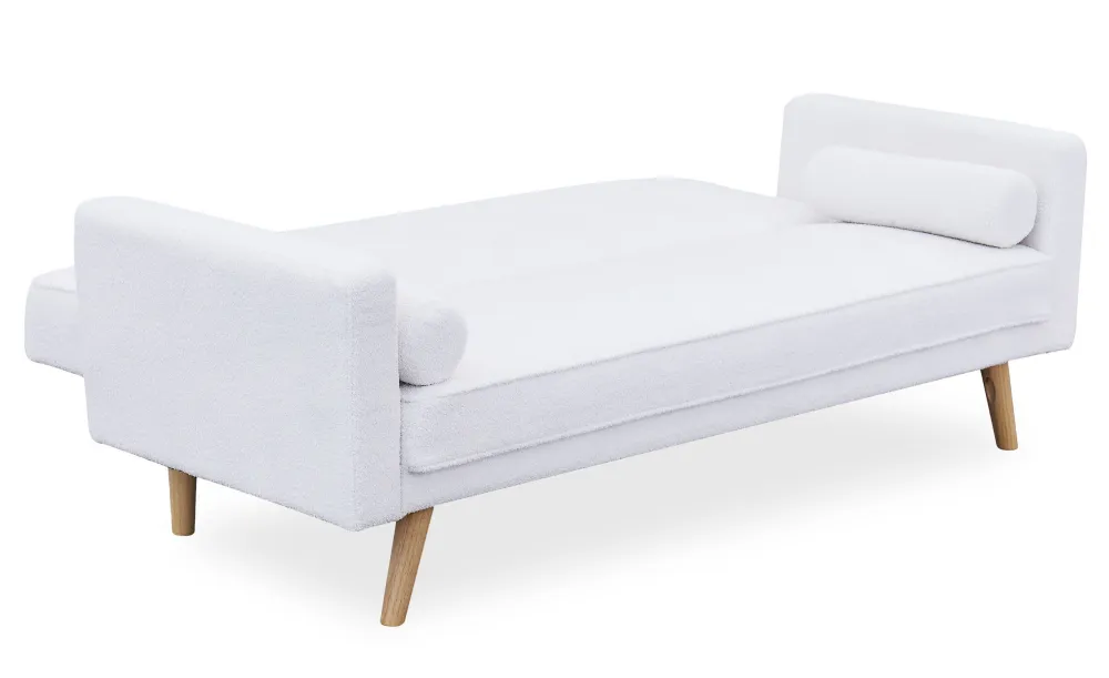 Divano letto scandinavo Slow Fabric Bouclette Crema