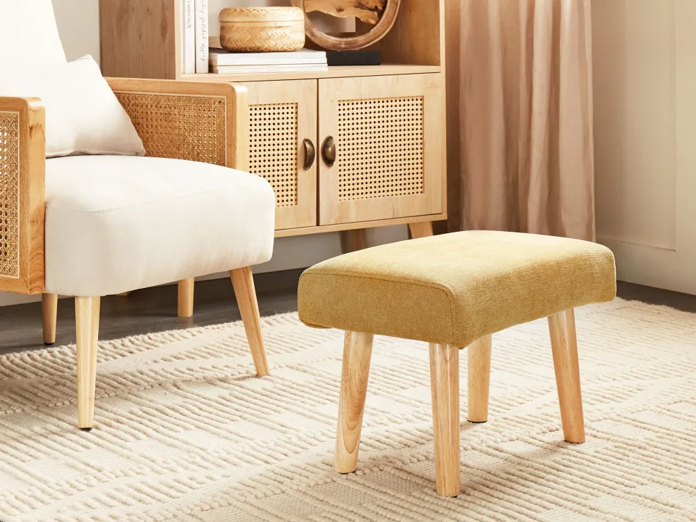 Cuscino per Divano Fabric Footstool Giallo oro TAKOMA II