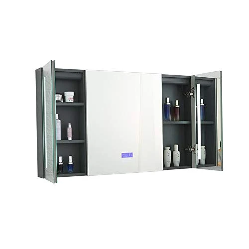 Armadietto Muro Per Bagno Gli armadietti da bagno LED illuminazione sono utilizzati il bagno alluminio da incasso o da mon...