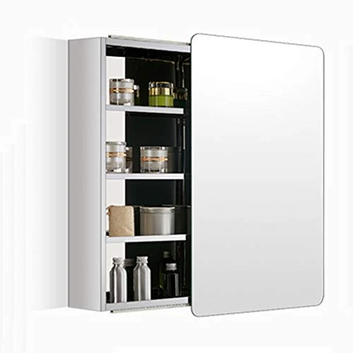 Mirror Cabinets Armadietto Specchio da Bagno, Mobile Contenitore Acciaio Inox 46X66X12cm, ripiano Rimovibile, Contenitore...