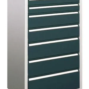 Armadietto da Banco Cassettiera per utensili PAVOY con guide rulli portata 50 kg larghezza armadio 500 mm altezza 1000 mm...