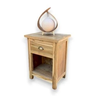 Comodino legno di teak riciclato