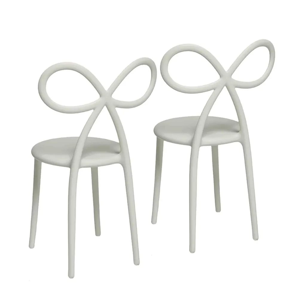 Ribbon Chair, Set 2 pezzi Pink Qeeboo
