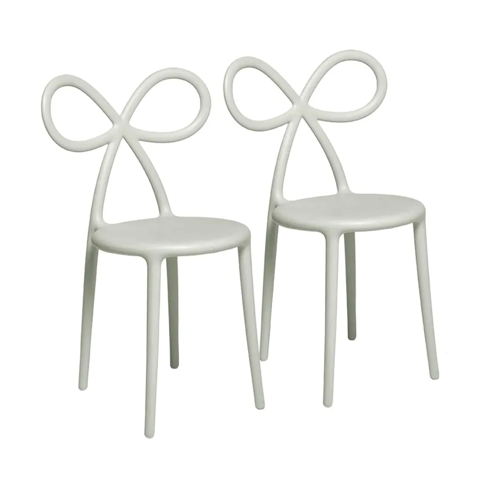 Ribbon Chair, Set 2 pezzi Pink Qeeboo