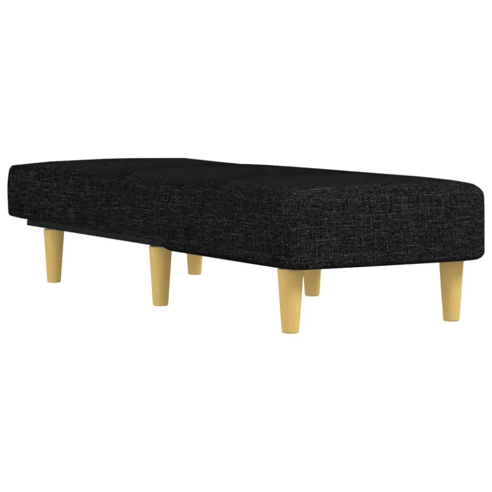 Chaise Longue Tessuto Nero
