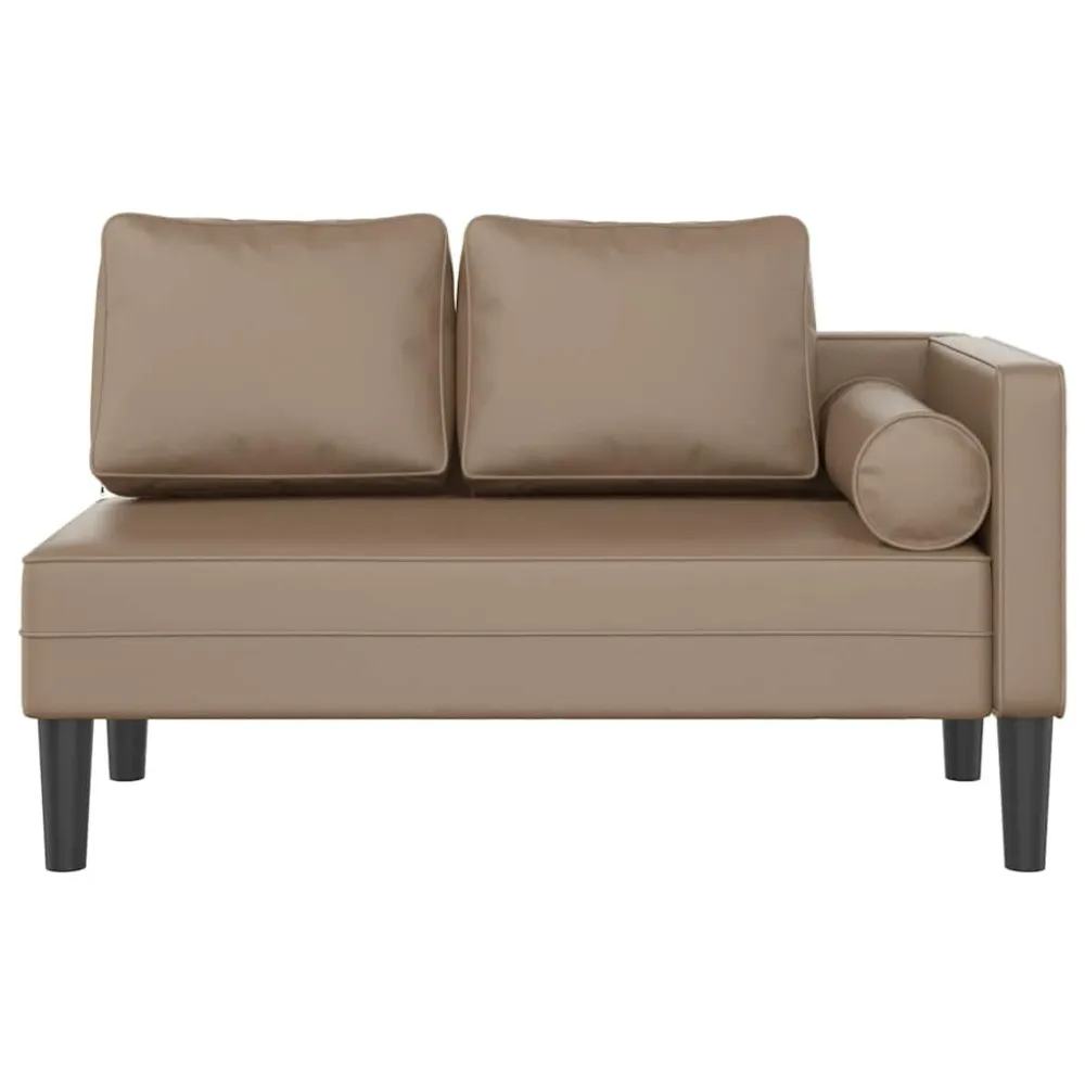 Sdraio con Cuscini Cappuccino Similpelle