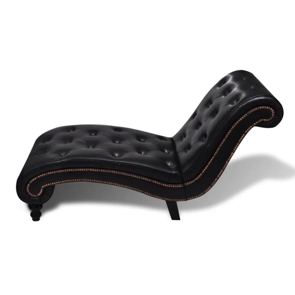 Sedia Sdraio Marrone Similpelle