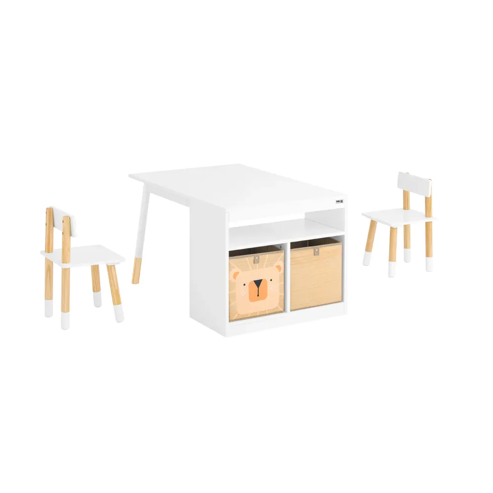 SoBuy Tavolo per bambini 90x60x53cm KMB113-W