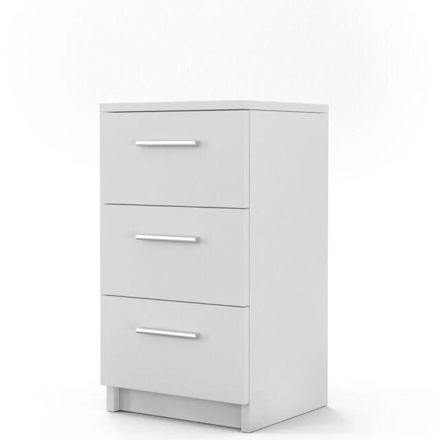 Vicco comodino cassettiera 66 cm armadietto camera da letto Bianco