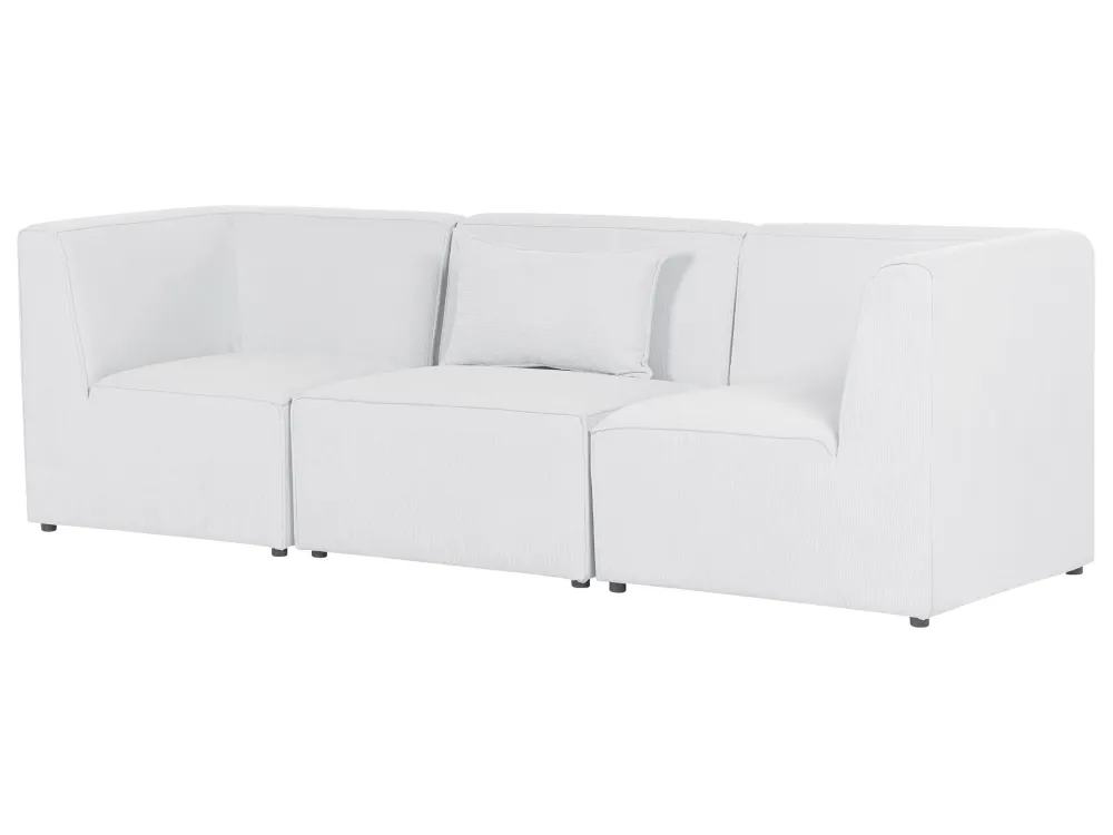 Divano modulare 3 posti velluto coste bianco infangato LEMVIG Heavy Duty