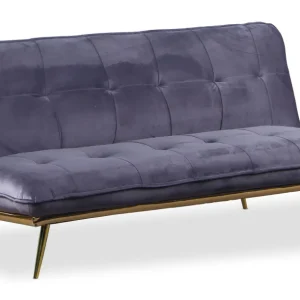 Divano letto clic-clac Fabrice Velluto Grigio