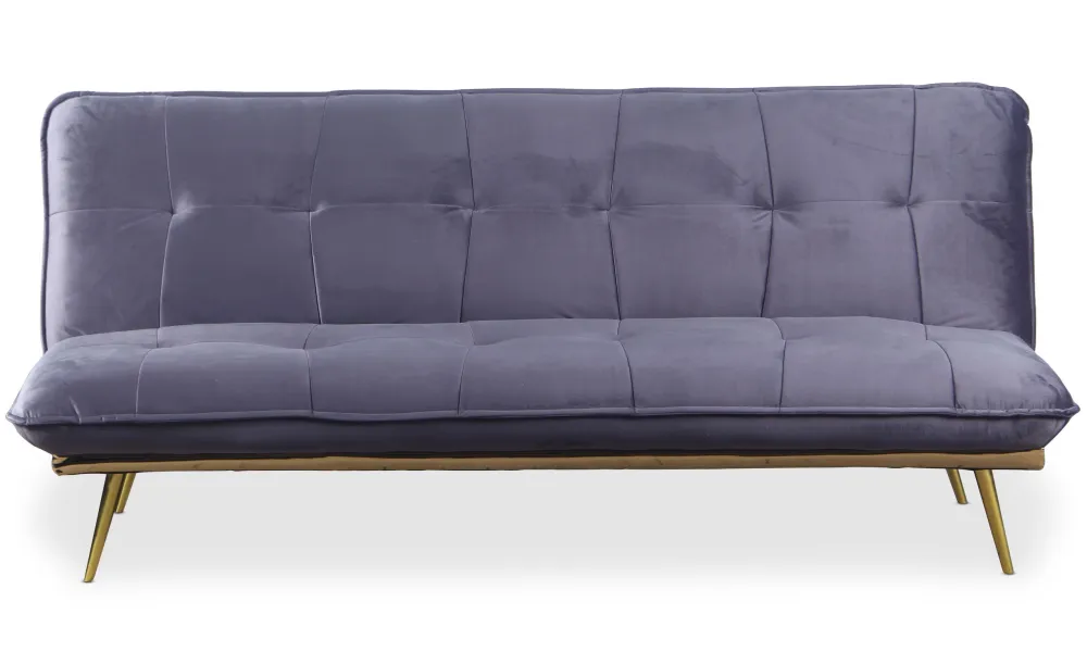 Divano letto clic-clac Fabrice Velluto Grigio