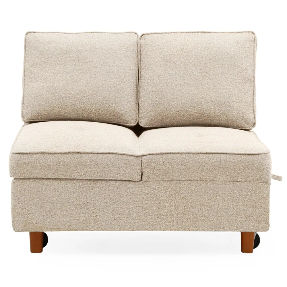 Divano letto 2 posti Zinez spugna beige