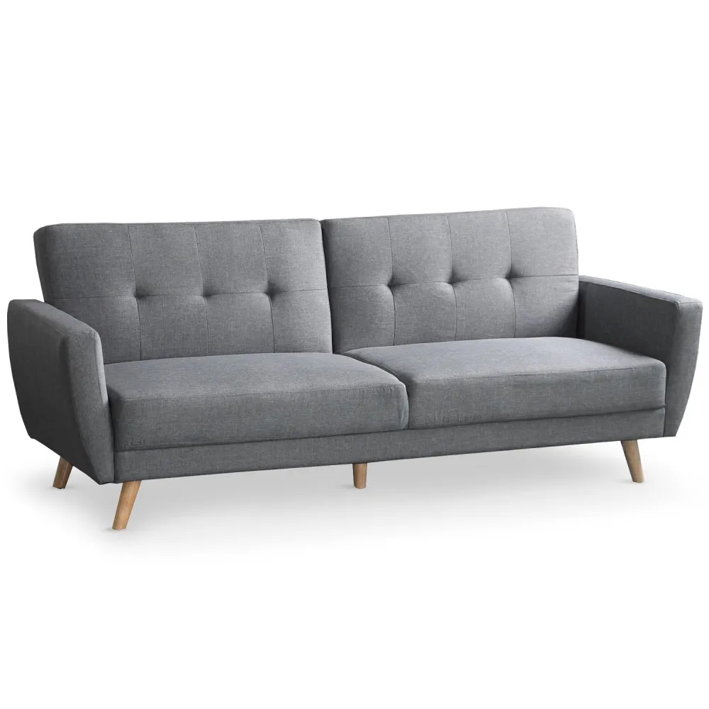 Divano trasformabile Scandinavo Refresha Fabric Grigio chiaro
