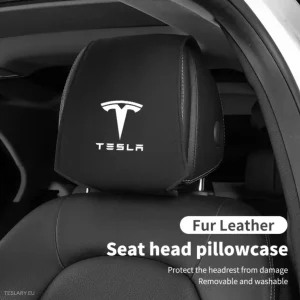 Tesla Head Rest Cover con logo per 3, y, s e x