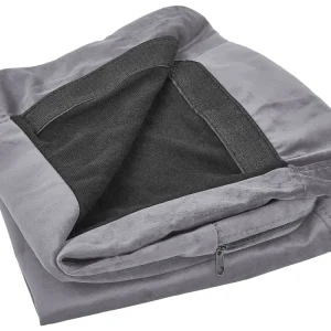 Rivestimento per divano 3 posti BERNES Velluto Grigio