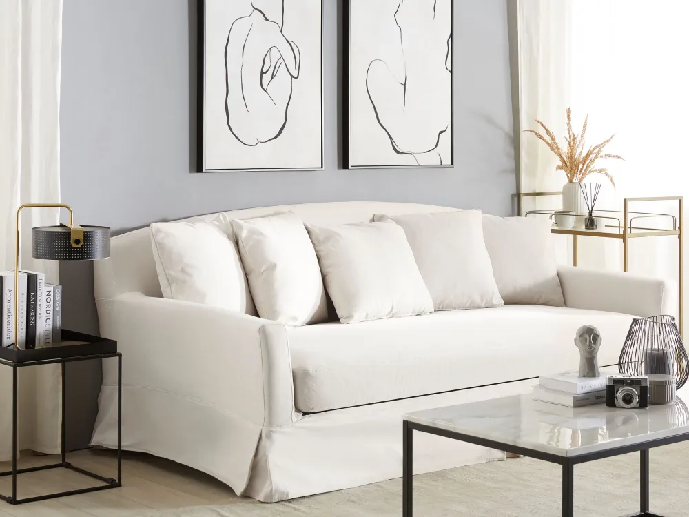 Rivestimento per divano 3 posti GILJA Grigio chiaro